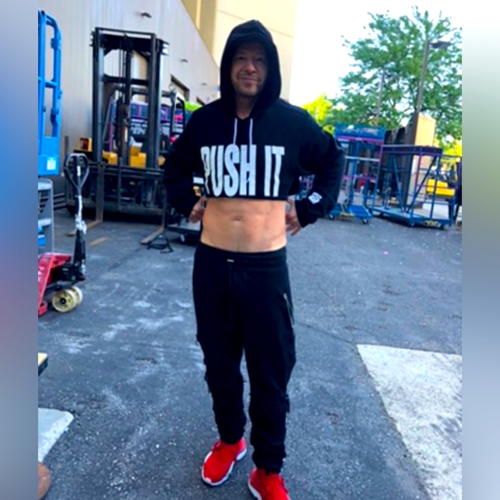 Official Tour Merch- worn by Donnie Wahlberg of NKTOB- crop hoodie Mixtape tour